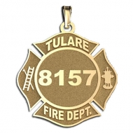 Personalized Tulare Fire Department Badge