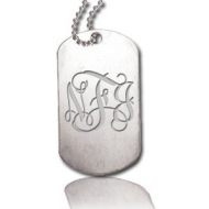 Dog Tag with Pierced Hole