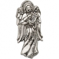 ANGEL W HARP LAPEL PIN