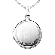 Sterling Silver Round Picture Locket