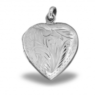Sterling Silver Heart Picture Locket
