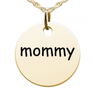 Mommy Round Disc Charm