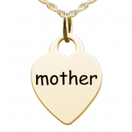 Mother Heart Shaped Charm