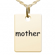 Mother Rectangle Shaped Charm