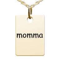 Momma Rectangle Shaped Charm