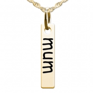 Mum Tall Tag Charm