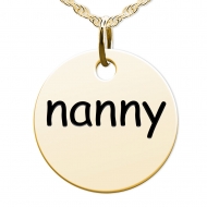 Nanny Round Disc Charm