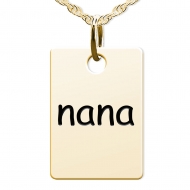 Nana Rectangle Shaped Charm