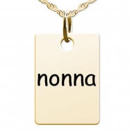 Nonna  Rectangle Shaped Charm