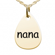 Nana Teardrop Shaped Charm
