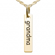 Grandma Tall Tag Charm