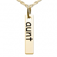 Aunt Tall Tag Charm