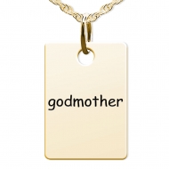 Godmother  Rectangle Shaped Charm