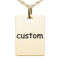 Custom Mom Rectangle Shaped Charm