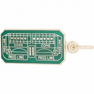 CRAPS TABLE GRN PNT ENGRAVABLE