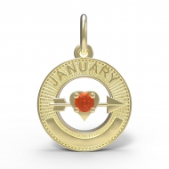 BIRTHSTONES JANUARY ENGRAVABLE
