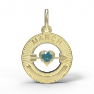BIRTHSTONES MARCH ENGRAVABLE
