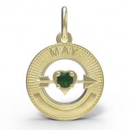 BIRTHSTONES MAY ENGRAVABLE