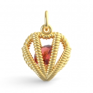 HEART BIRTHSTONE JAN