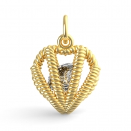 HEART BIRTHSTONE APR