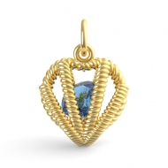 HEART BIRTHSTONE DEC