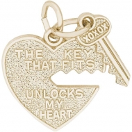 HEART   KEY ENGRAVABLE