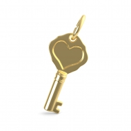 KEY W RED HEART