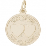 I AM YOURS HEARTS ENGRAVABLE