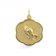 PRAYING HANDS ENGRAVABLE