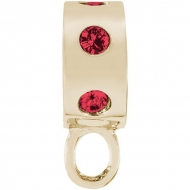 CHARMDROP RED STONES