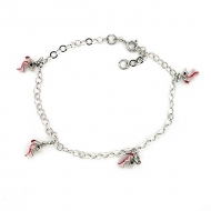 Sterling Silver Adjustable Anklet   Ankle Bracelet Dolphins
