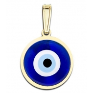 Evil Eye Color Round Pendant