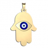 Hamsa Protector of Evil Eye Color Pendant