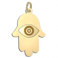 Hamsa  Protector of Evil Eye  Engraved Charm
