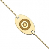 Evil Eye Engraved Anklet