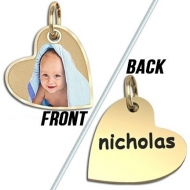 Sideways Heart Picture Pendant