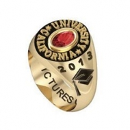 Women s Oval shape Class Ring