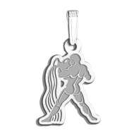 Aquarius Symbol Outline Charm or Pendant