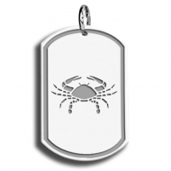 Cancer Symbol Dog Tag Pendant