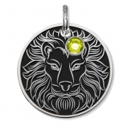 Leo Symbol Round Charm or Pendant