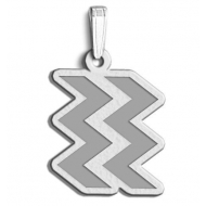 Aquarius Symbol Outline Charm or Pendant