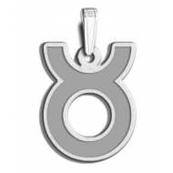 Taurus Symbol Outline Charm or Pendant