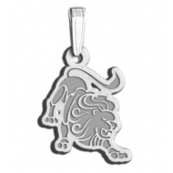 Leo Symbol Outline Charm or Pendant