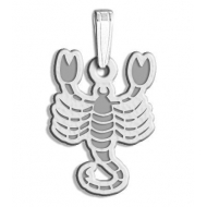 Scorpio Symbol Outline Charm or Pendant