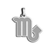 Scorpio Symbol Outline Charm or Pendant