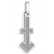 Sagittarius Symbol Outline Charm or Pendant