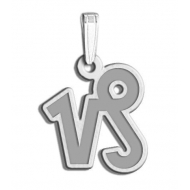 Capricorn Symbol Outline Charm or Pendant