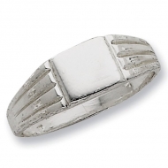 Sterling Silver Square Signet Ring