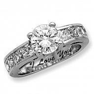 Sterling Silver Cubic Zirconia Promise Ring