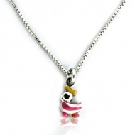 Sterling Silver Enamel   Rubber Ducky   Necklace